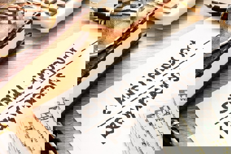 child support payments document and cash money