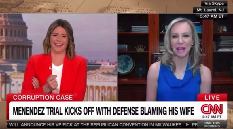Lexie Rigden on CNN Discussing the Trial of Former NJ Senator Bob ...